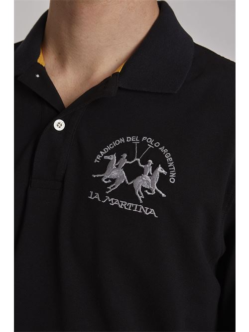 MAN POLO L/S PIQUET STRETCH LA MARTINA | CCMP03-PK001/09999